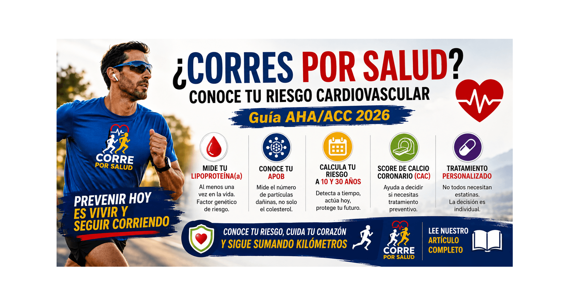 Entrenar no es suficiente: conoce tu riesgo cardiovascular y protege tu corazón